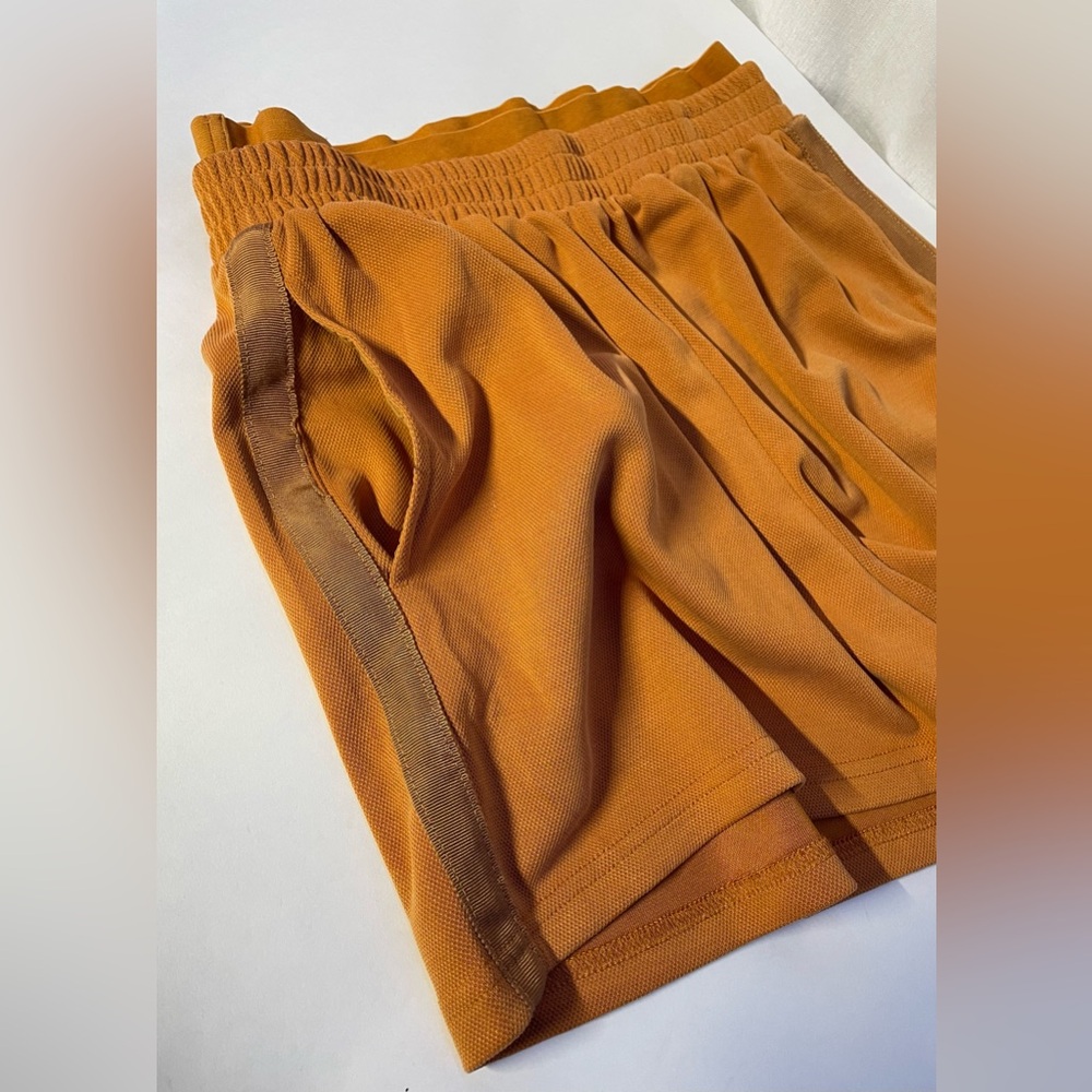 OGL Women's Shorts in Burnt Orange with Side Stripe